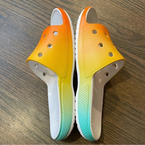 CROCS X Free & Easy Slides Jibbitz Not Included Male 7 Women 9 - Picture 4 of 11